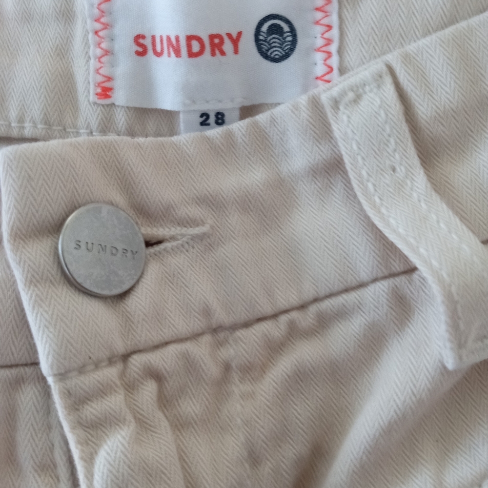 SUNDRY [REVOLVE] High Waisted Pleated Seashell Cream Pants | 28 - Picture 12 of 12